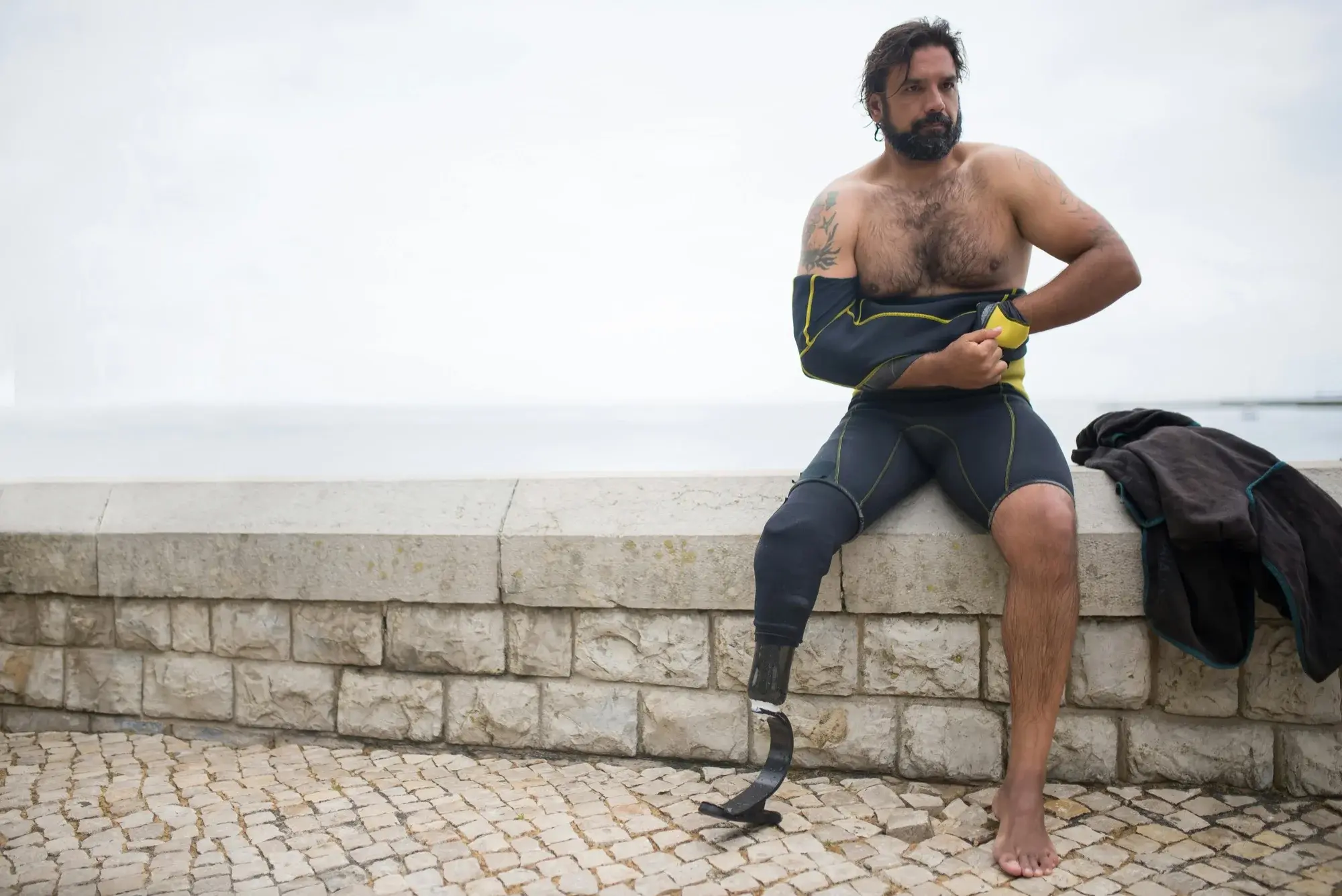 Showering and Swimming with a Prosthetic Leg