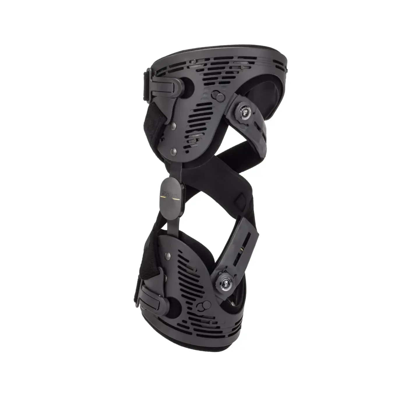 Össur Unloader One OA knee brace, showing the hinged frame structure with BOA fit dial and Dynamic Force Strap mechanism